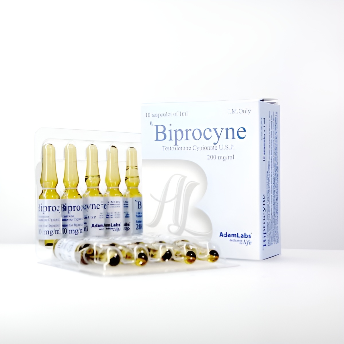 Biprocine (Testosterone Cypionate U.S.P.) 200 mg AdamLabs